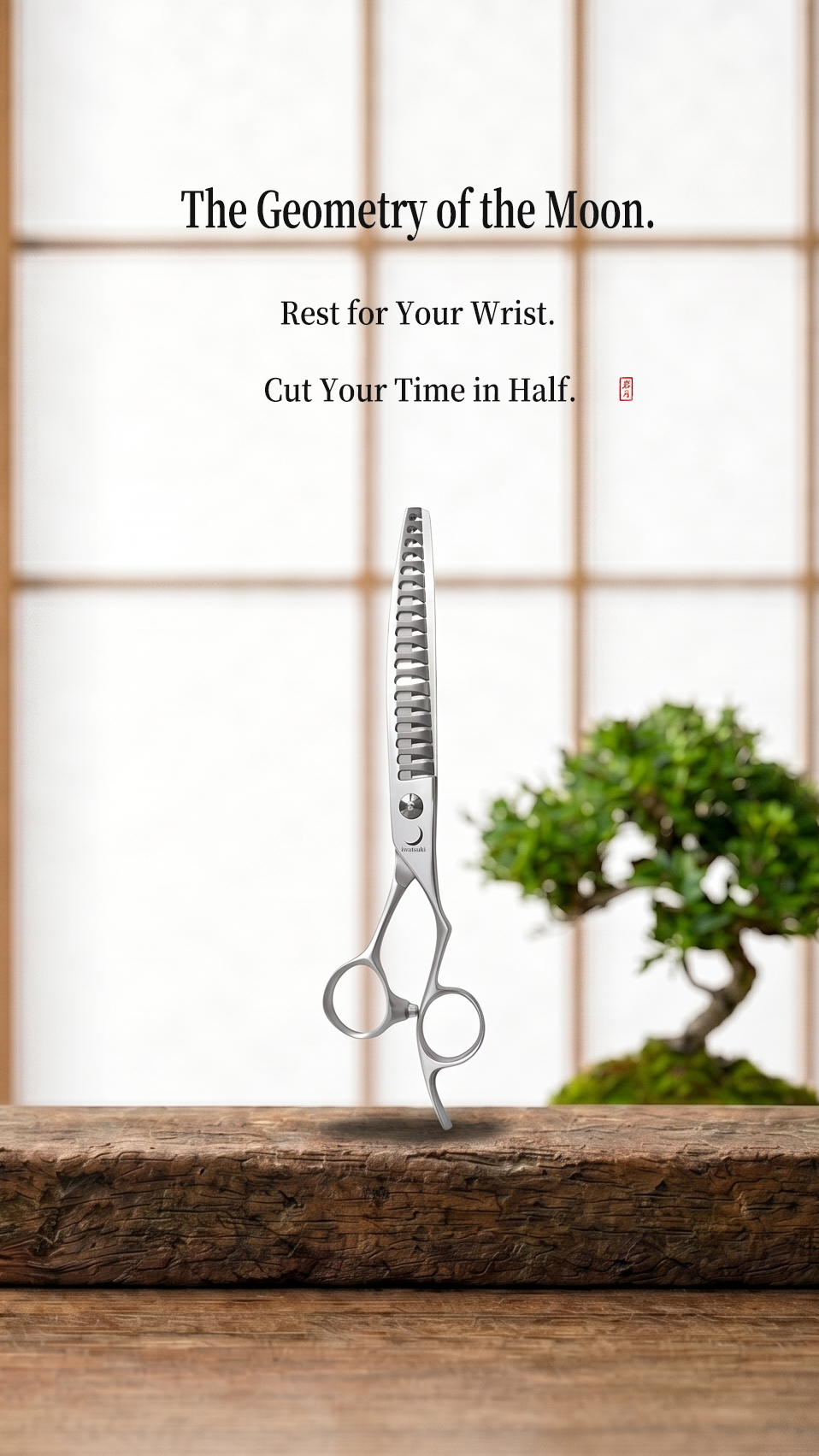 Japanese steel grooming shears homepage image